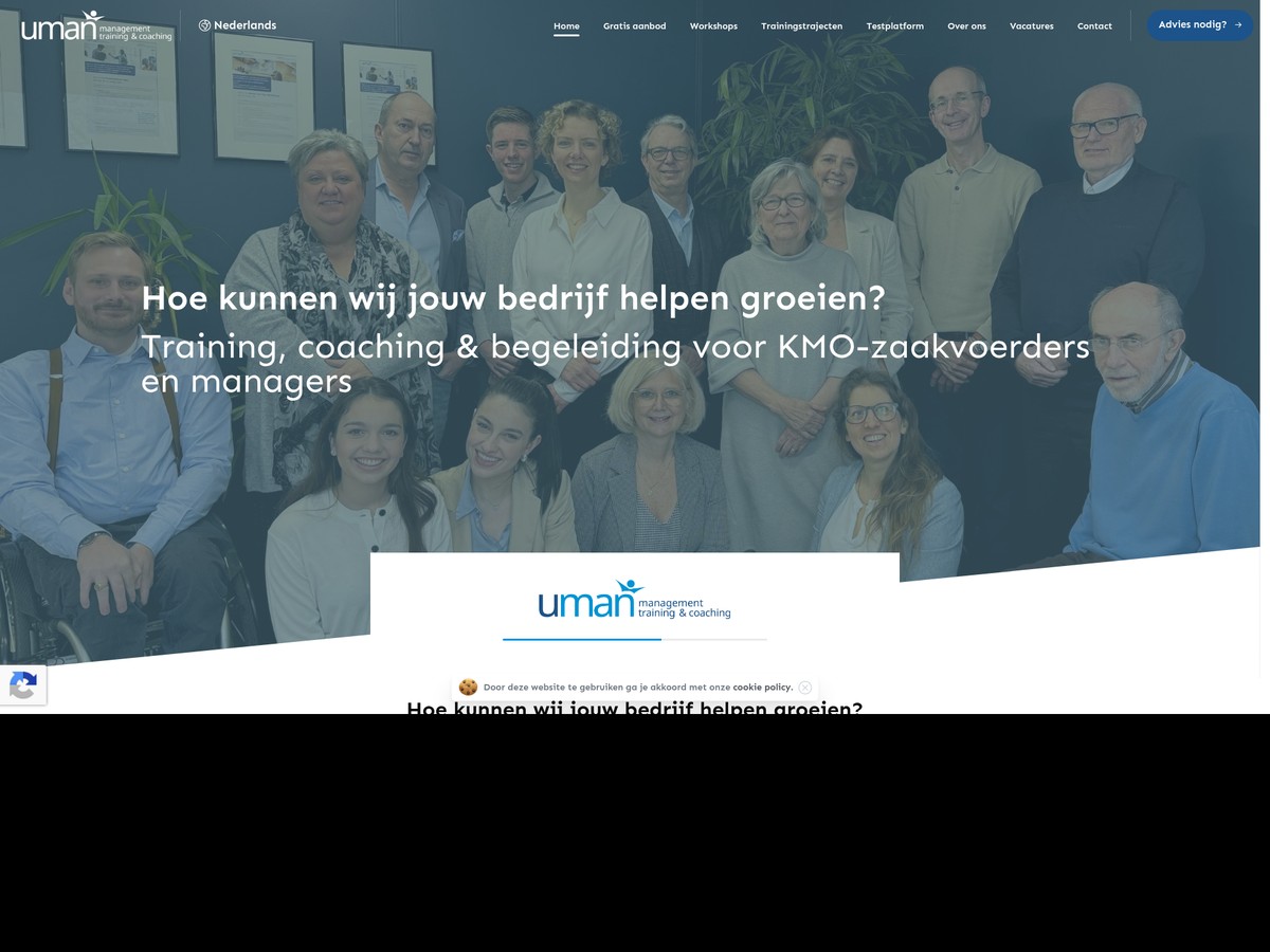 U-Man website design